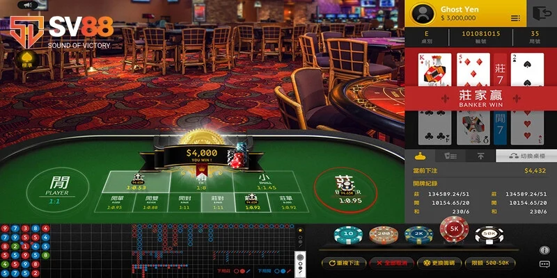 Những loại game nổi bật tại Live Casino SV88